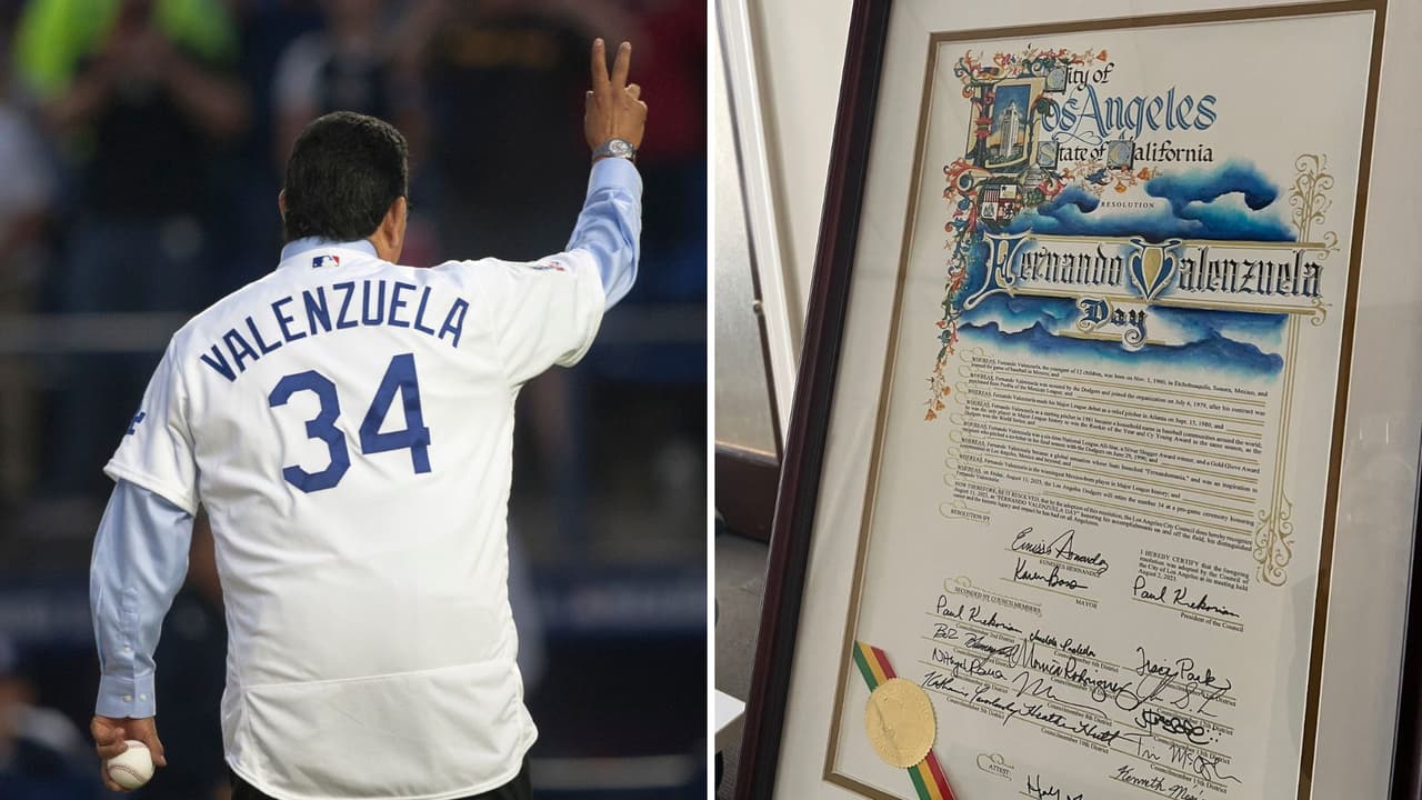 El día fue redondo para el pitcher mexicano, pues no solo vio el mítico 34 de su franela ascender a lo más alto de los anales de la historia del béisbol de la gran carpa, sino que 
<b>el 11 de agosto fue declarado el Día de Fernando Valenzuela</b> en Los Ángeles.