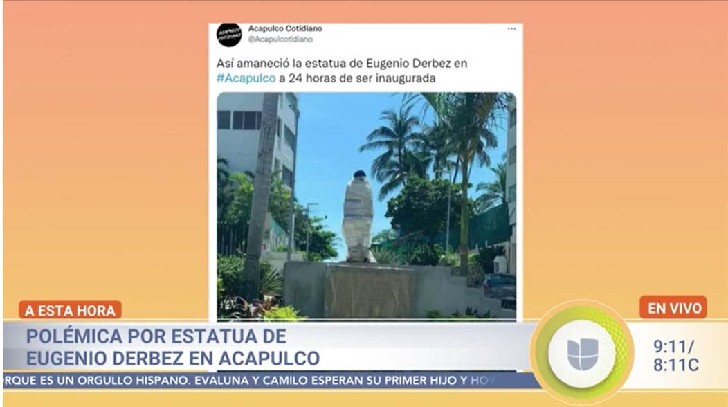 "Total, una estatua más, una estatua menos, 
<b>si no les gusta</b>, pues que la quiten", dijo de manera tajante. 
<br>