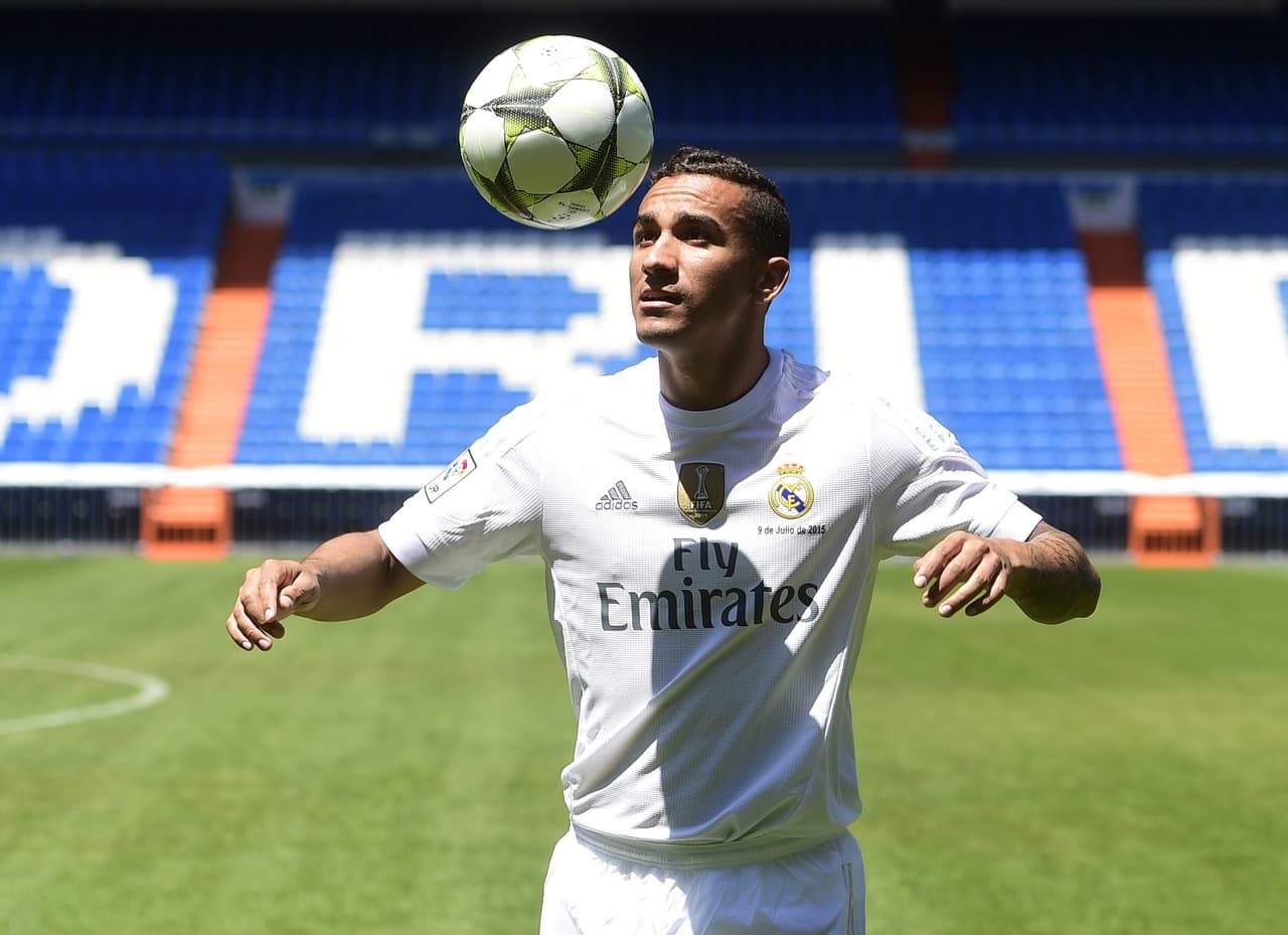 Danilo fue presentado en el Bernabéu como jugador del Real Madrid