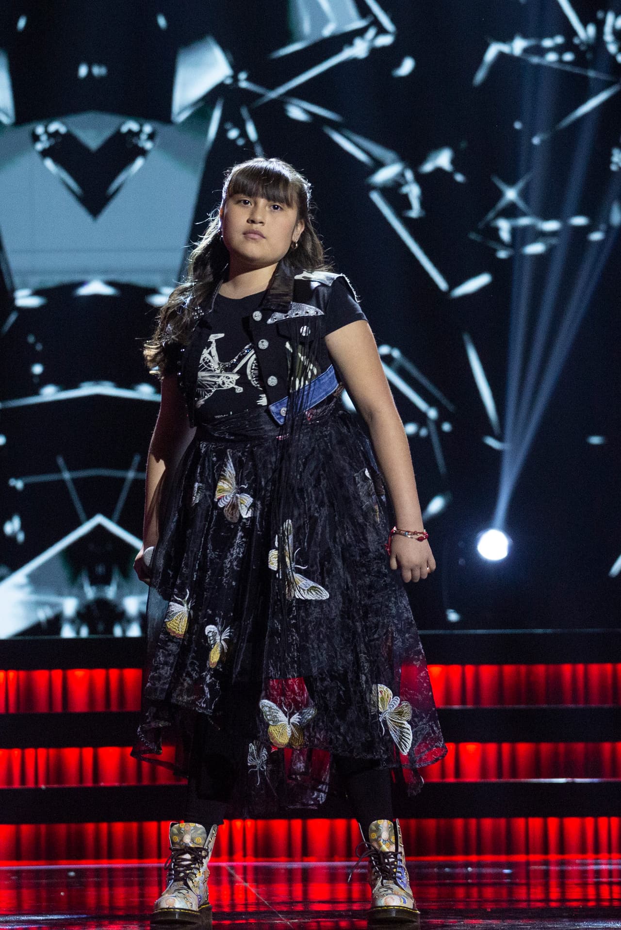 Desde Sinaloa, al norte de México, llegó Martha León, de 11 años, quien fue reconocida por los jueces por su estilo para interpretar.