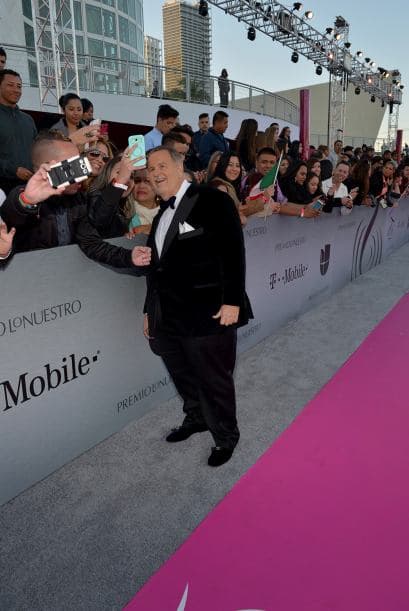 'El Gordo' hizo feliz al público que asistió a mirar el paso de las estrellas.