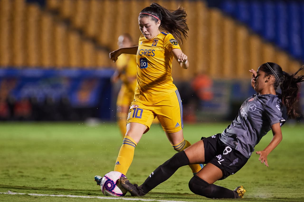 Lizbeth Ovalle, Belén Dde Jesús Cruz, Natalia Gómez Junco y María Fernanda Elizondo hicieron los goles en el triunfo de Tigres.