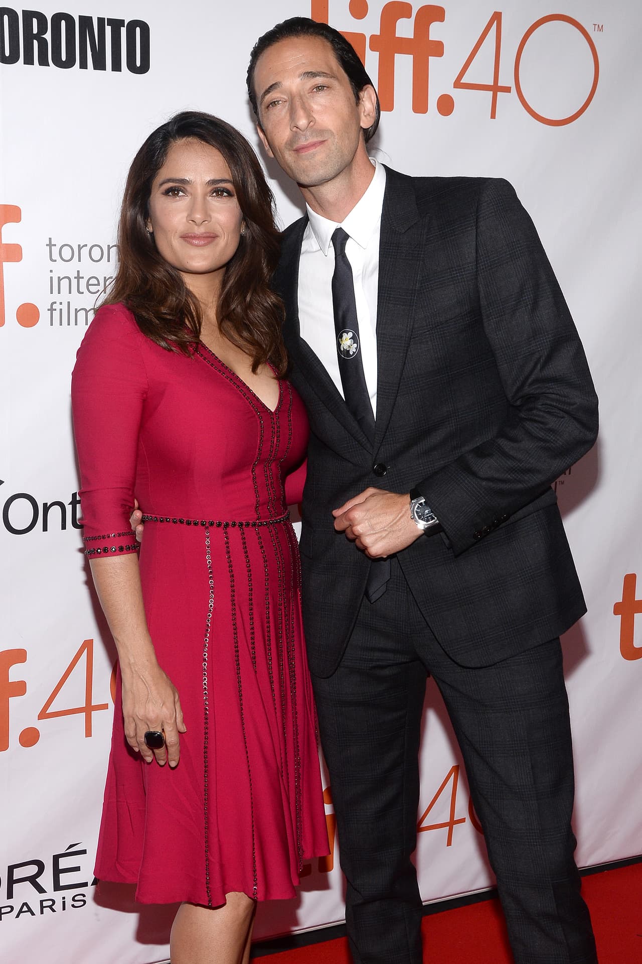 Posaron juntos para la prensa internacional.