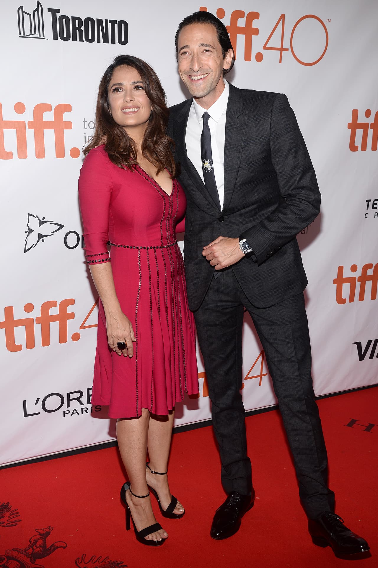 Bromeando con Adrien Brody.