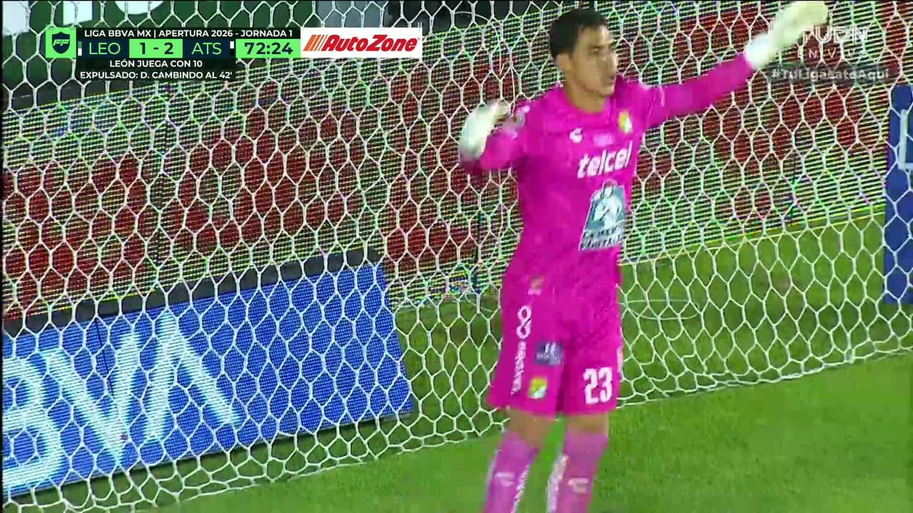 ¡GOL!  anota para Atlas. Aldo Rocha