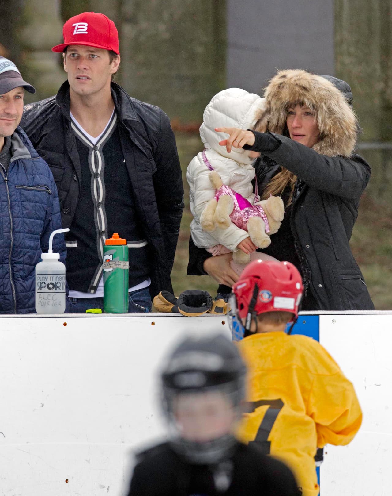 Brady estaba súper concentrado en el juego.