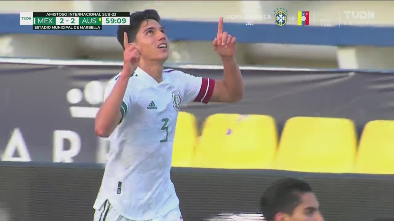 ¡Ahora sí! Kevin Álvarez saca un potente remate para el 2-2