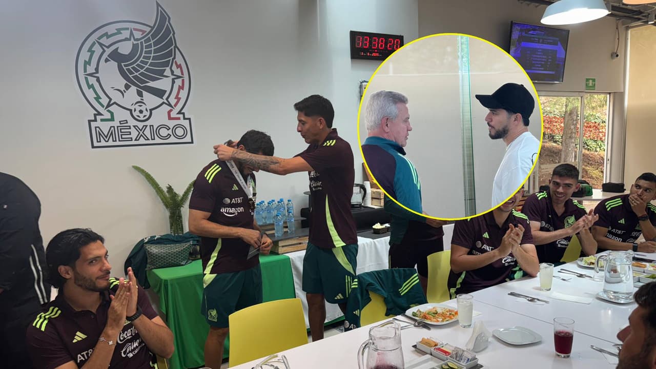 Henry Martín reporta con el Tri y Edson Álvarez le da medalla de campeón