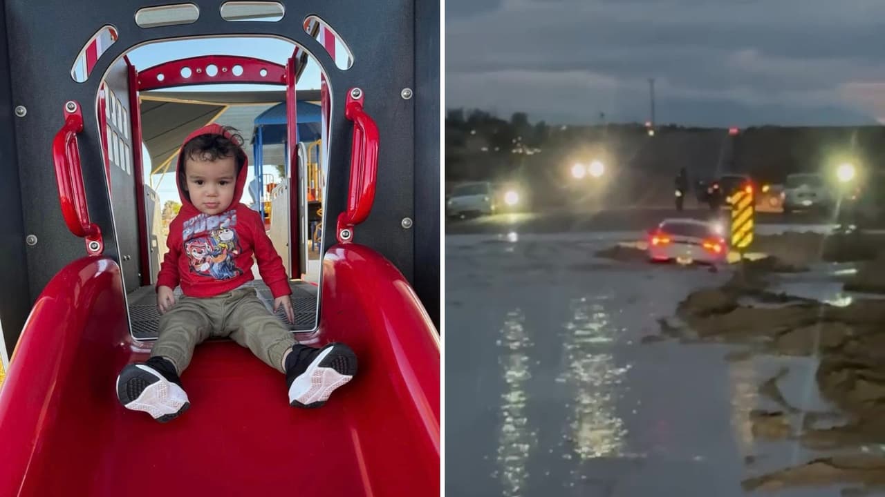 Muere niño de 2 años arrastrado en auto durante inundaciones en el condado de San Bernardino
