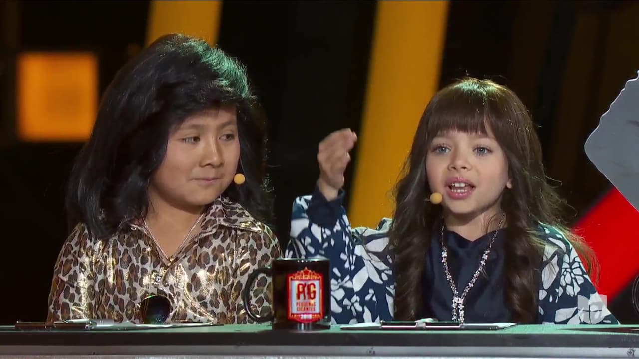 La pequeña volvió a sorprender en la segunda gala, cuando llegó acompañada de mini Albertano, un niño que estaba listo para parodiar al comediante.