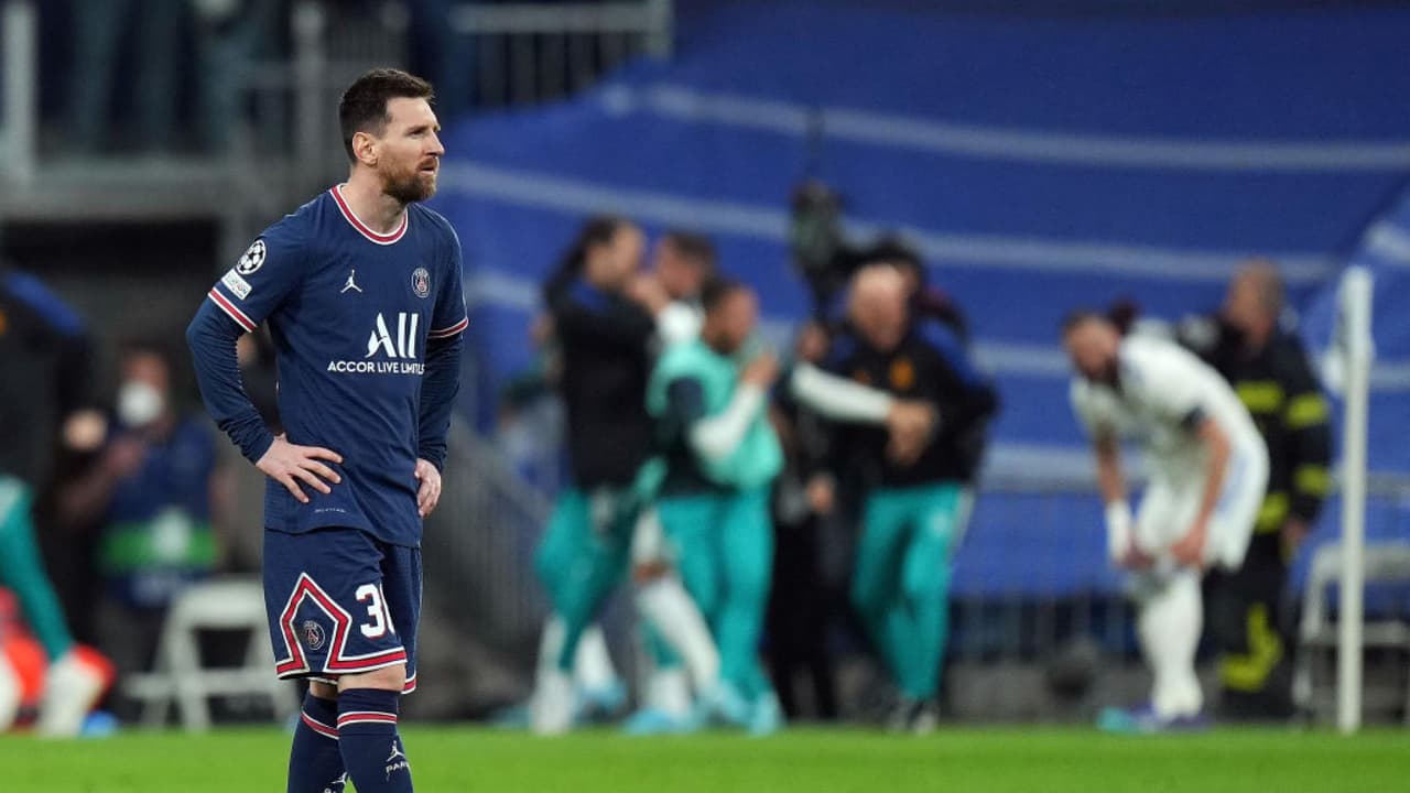 Messi no podía creer la remontada del Madrid ante el City