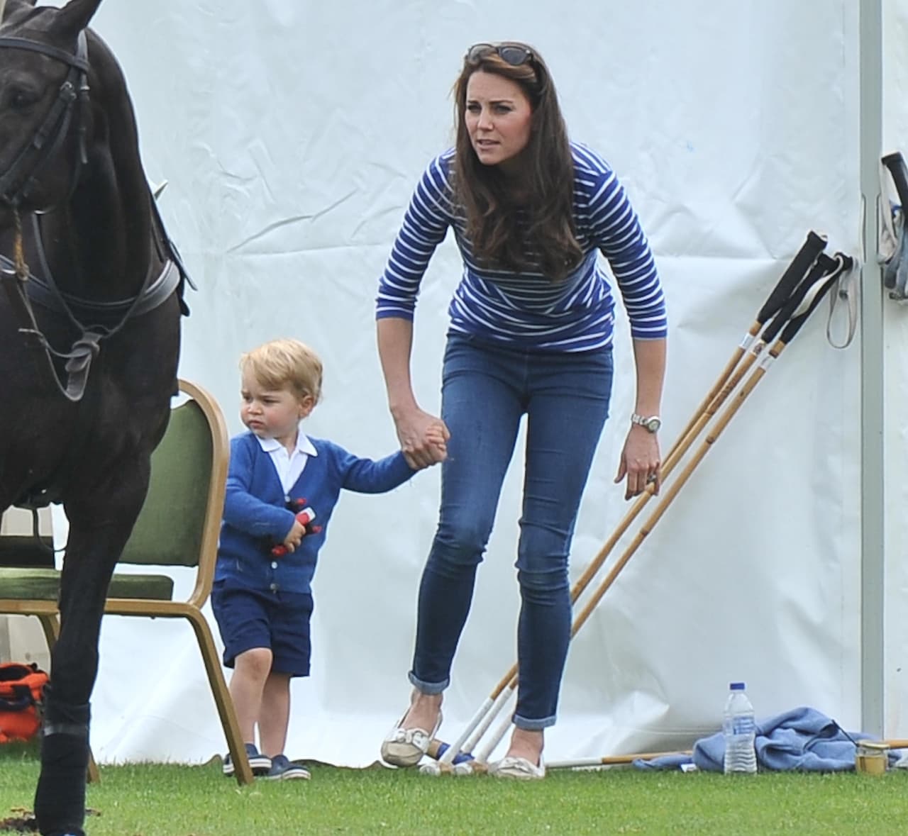 Lelgó el momento de buscar a papi.
