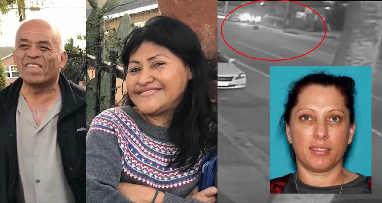 Buscan a mujer tras la muerte de pareja hispana atropellados en Los Ángeles