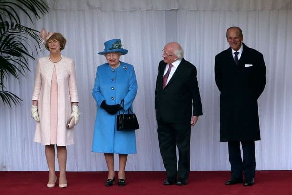 Es la primera visita oficial de un presidente irlandés desde que Irlanda se independizó del Reino Unido en 1921