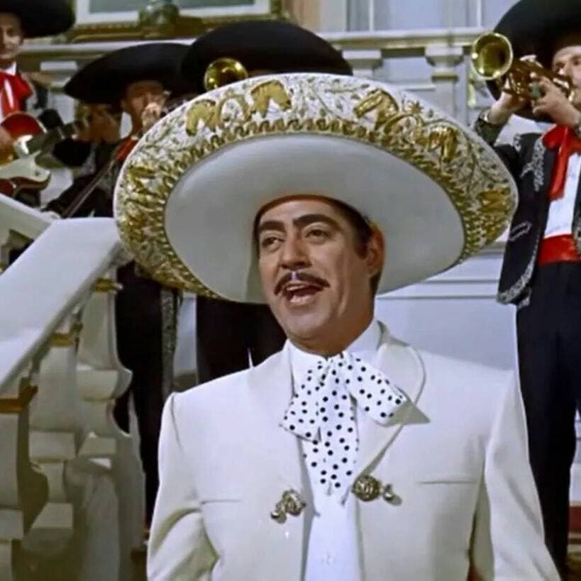Llegaron los filmes a color y las cintas rancheras y musicales no podían faltar, Luis Aguilar fue de los pocos actores que brincó del cine a la televisión de manera inmediata.