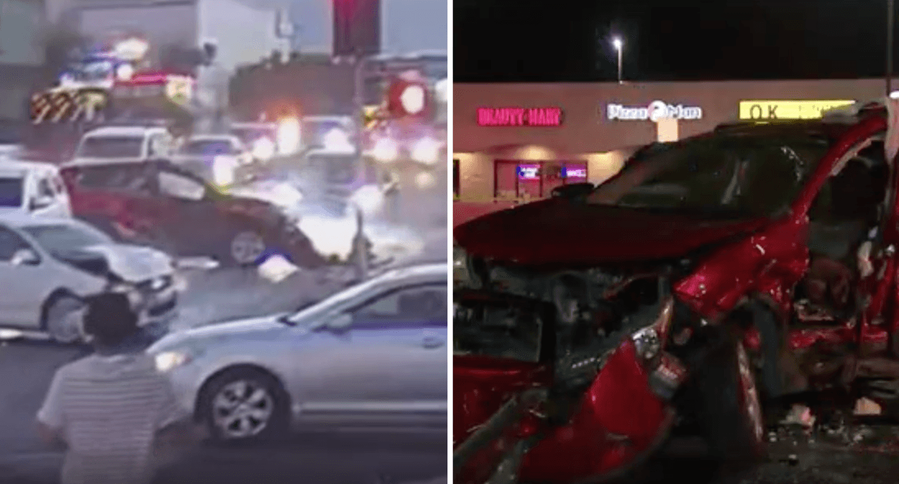 10 heridos por accidente presuntamente provocado por un peatón en Los Ángeles, esto es lo que se sabe