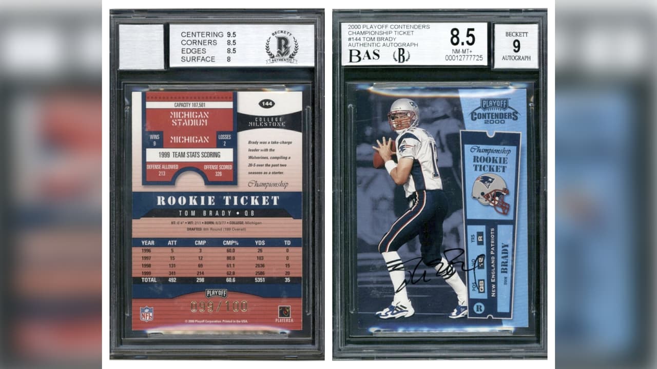 El impresionante monto que se pagó en una subasta por una tarjeta del jugador de fútbol americano Tom Brady