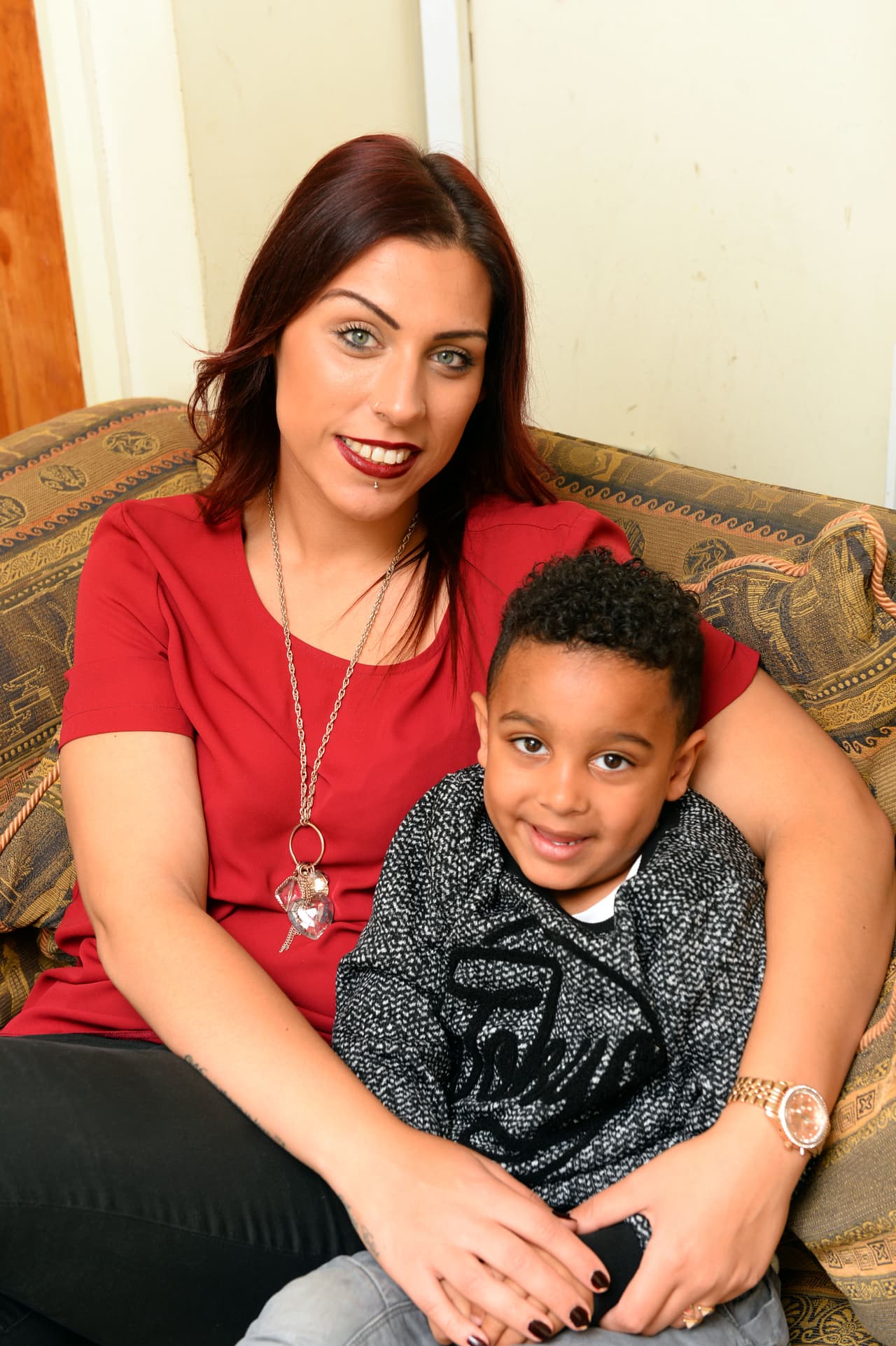 Chelsea Stevens dio a luz a su hijo, Aries, hace tres años.