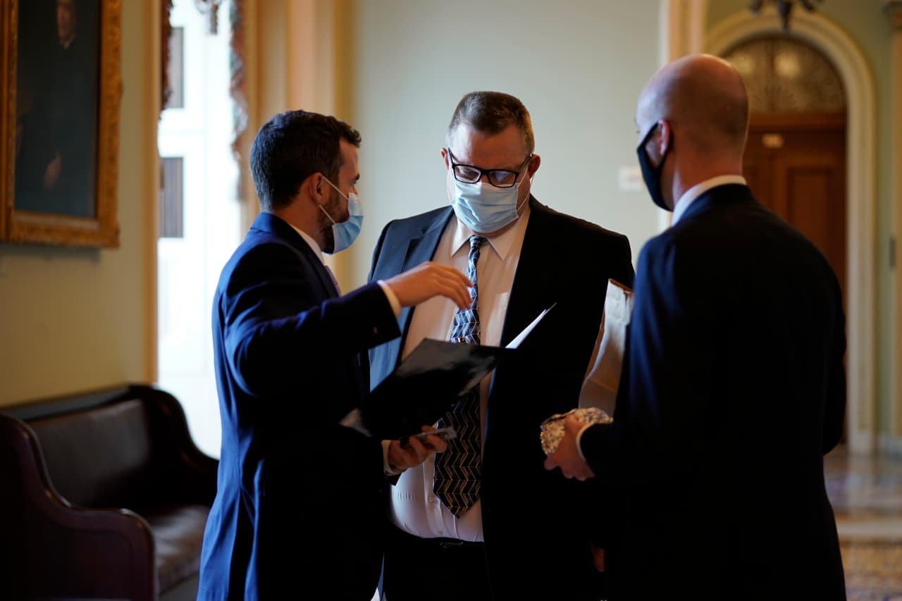 Maratónica sesión en el Senado para aprobar el paquete de ayuda de $1.9 billones