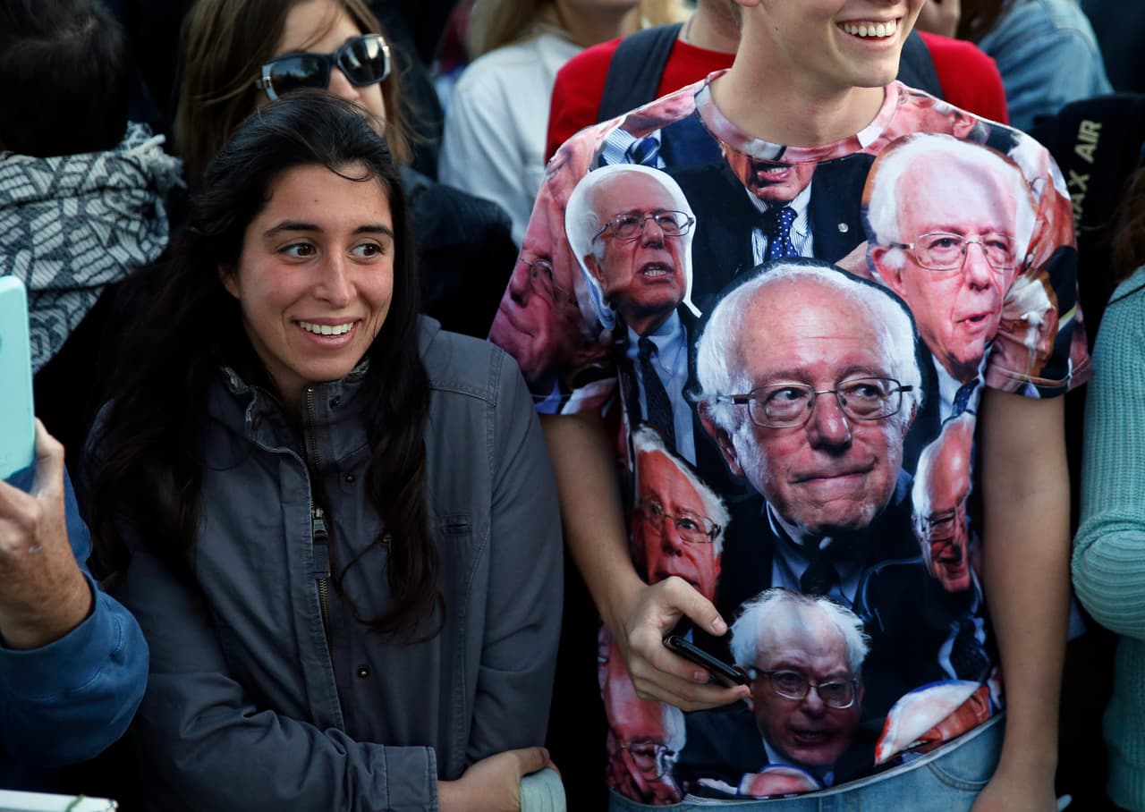 Seguidores de Bernie Sanders, en Colorado, en un acto de apoyo a sus reclamos sobre la cobertura universal de salud.