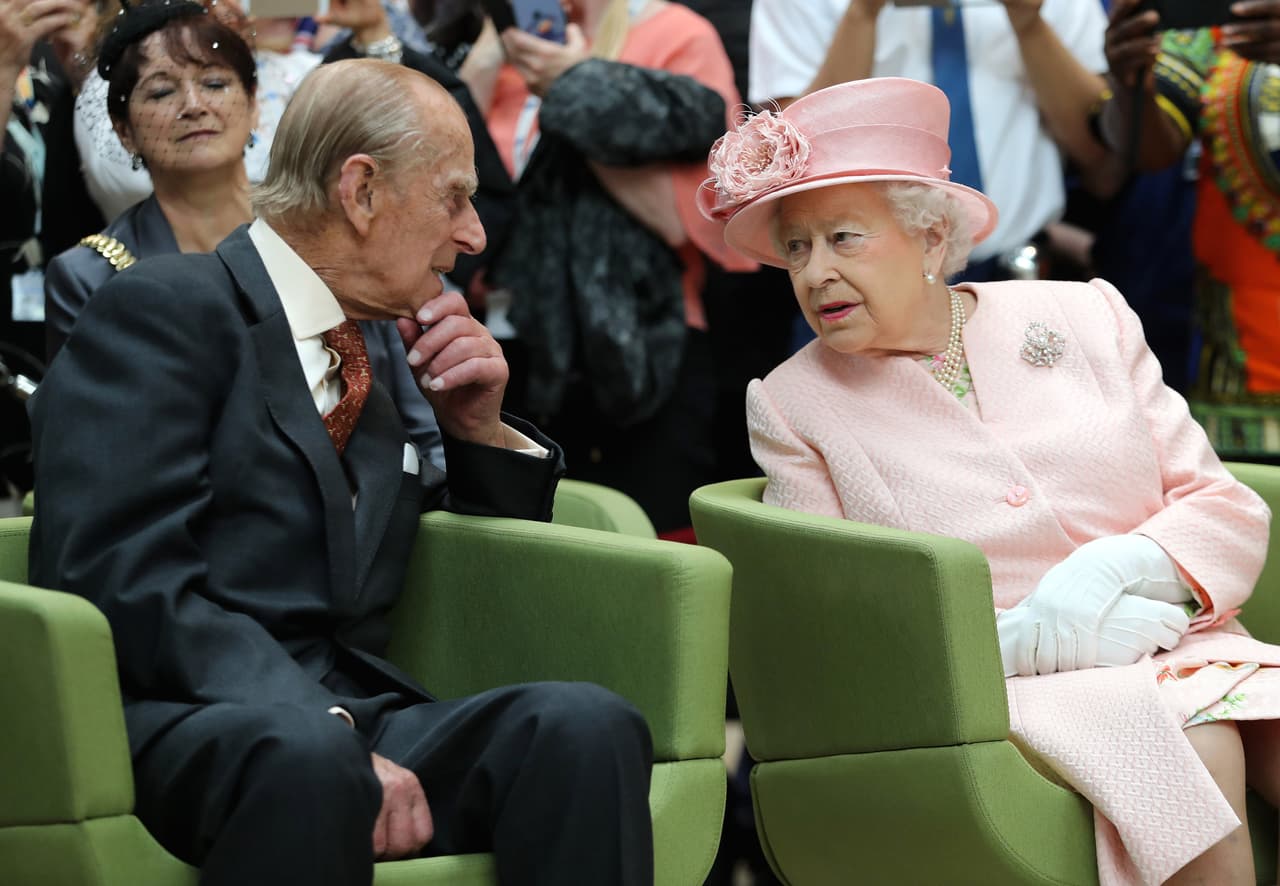 La acompañó su esposo, el duque de Edinburgo.