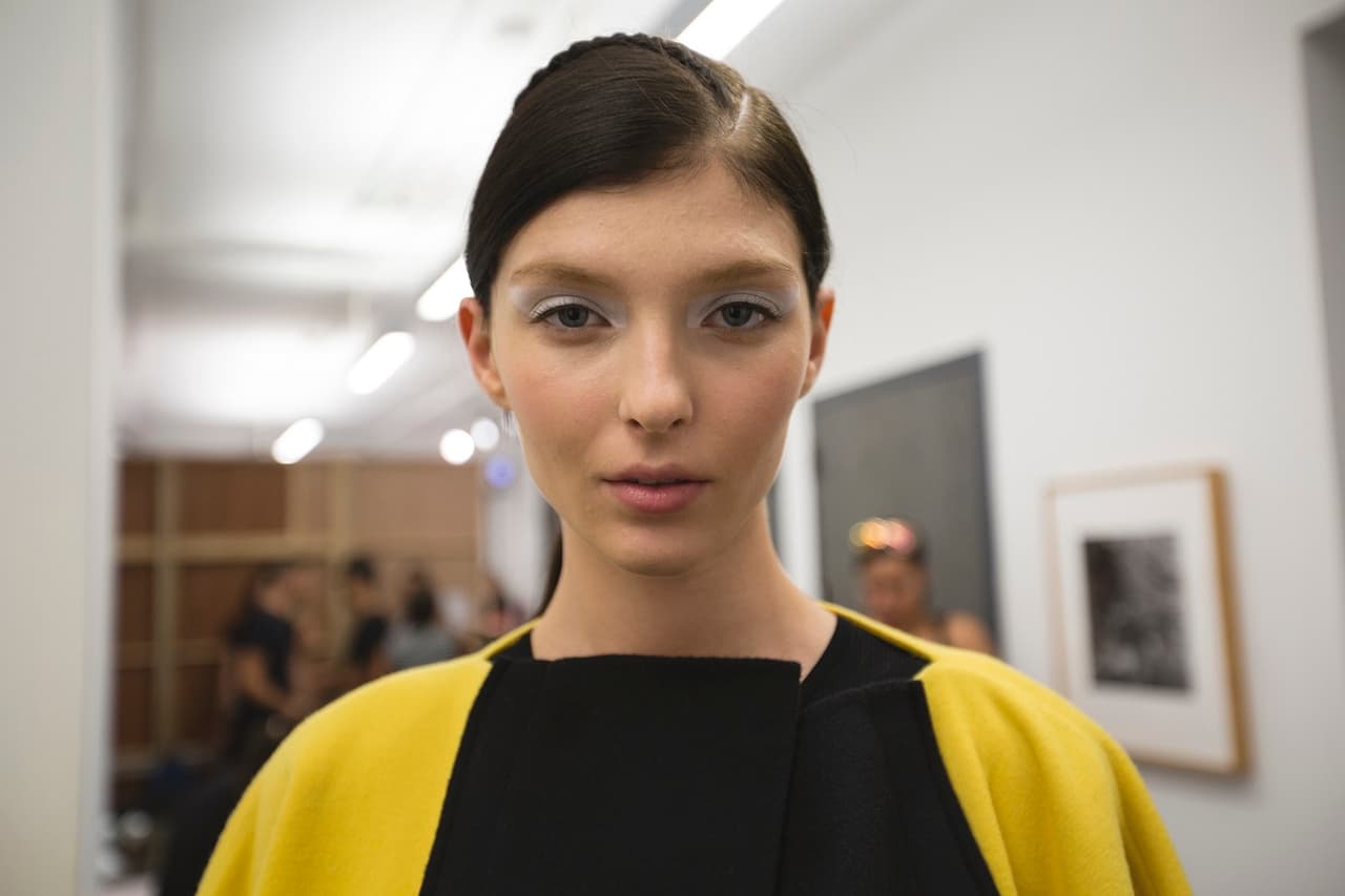 El minimalismo prevaleció también el maquillaje. Diseñador Víctor Alfaro. NYFW, Spring/Summer 2016 - 09/09/2015