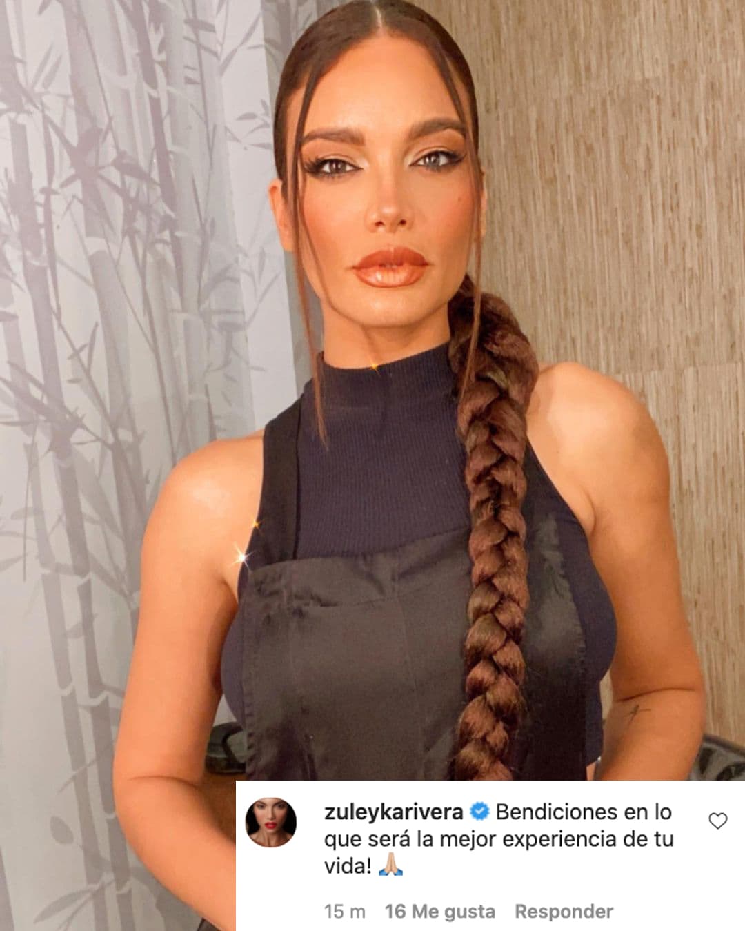 Zuleyka Rivera le envió un mensaje a Francisca, adelantándole lo que le depara: "¡Bendiciones en lo que será la mejor experiencia de tu vida!"
