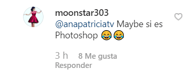 Ante este comentario, varios de sus seguidores especularon que podría tratarse de algún tipo de filtro.