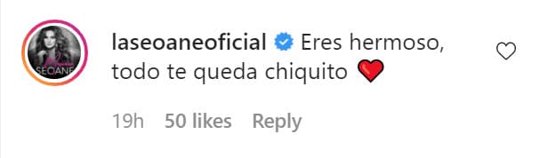 "Eres hermoso, todo te queda, chiquito". 
<br>