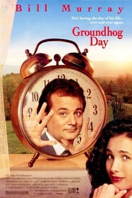 Groundhog Day. (Película. 11+) Esta comedia de los 90 da un giro sarcástico a una segunda oportunidad.