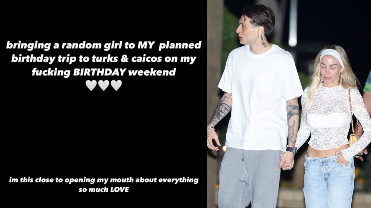 Este es uno de los mensajes que Hanna Howell habría publicado en redes sociales ventilando una presunta infidelidad por parte de Peso Pluma cuando hicieron un viaje a Islas Turcos y Caicos.