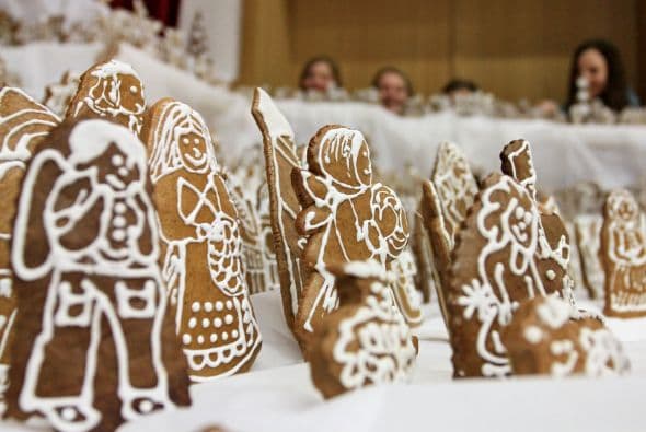 En todos los rincones del mundo ha nacido el espíritu navideño. Este nacimiento fue hecho en el centro de Moravia, República Checa.