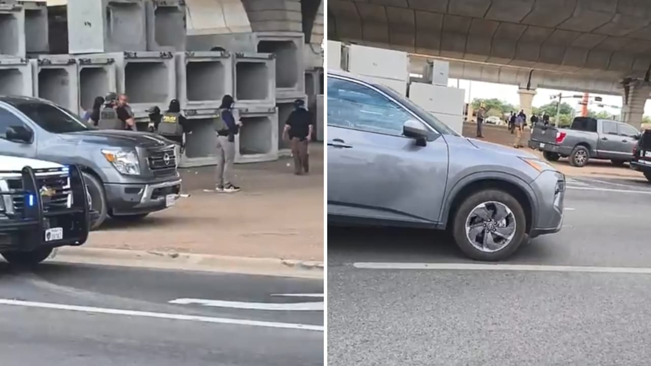 Patrullas y vehículos de emergencia llegaron a la zona luego de que un agente de ICE disparara contra un hombre. 
<b>El Departamento de Policía de Austin confirmó que no participó en los disparos</b> y sus agentes acudieron para controlar el tránsito y asegurar el área.