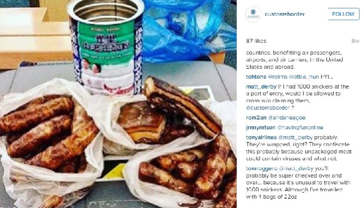 Antes de viajar, investigue y ponga atención a las comidas que traen de su país de origen, pues muchas de ellas no son permitidas por aduanas.