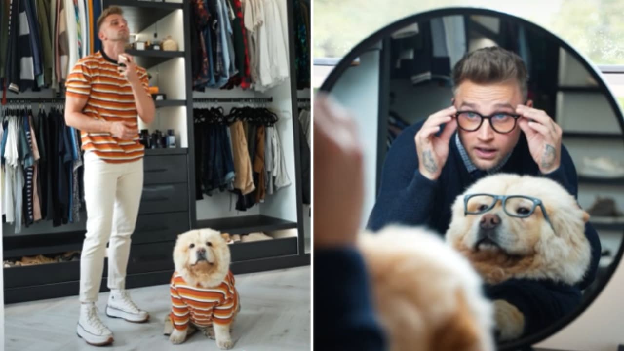 Perrito conquista TikTok por vestir los mismos outfits que su dueño: ¿Quién se ve más guapo?