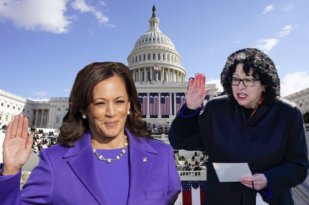 Sonia Sotomayor: la jueza latina que tomó el juramento de Kamala Harris como vicepresidenta