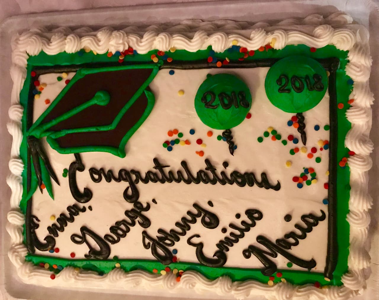 Over one weekend, the parents, Enna and Jorge Díaz attended five graduations.