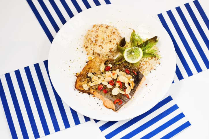 Salmón con cuscús y almendras| Reto 28 