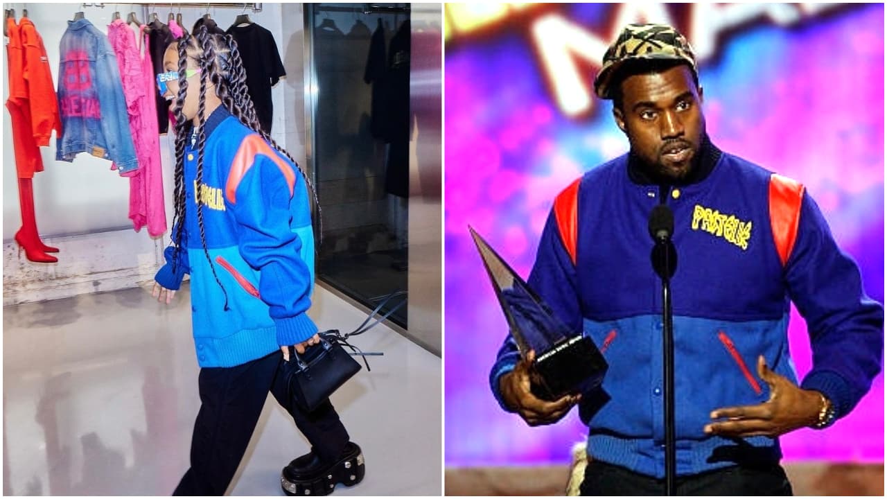 Ésta fue 
<b><a href="https://www.univision.com/famosos/north-west-hija-kim-kardashian-kanye-west-chamarra-rapero-amas-2008">utilizada por su padre Kanye West</a></b> en 2008 en la entrega de los American Music Awards, la cual es parte de la línea de ropa que pretendía lanzar, proyecto que no concretó.
<br>