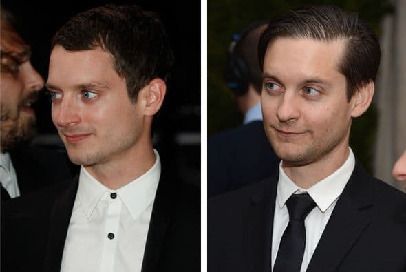 OMG! Elijah Wood y Tobey Maguire parecen gemelos.