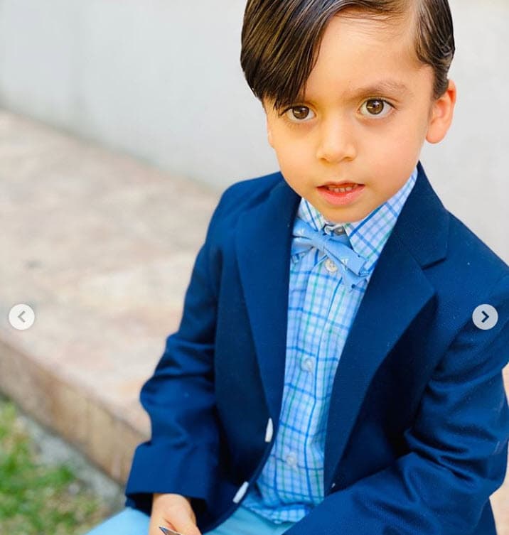 Hoy, a sus 4 años, para muchos fans del actor resulta irrefutable darse cuenta de que el niño tiene los mismos rasgos y sobre todo la mirada de él. 
<br>