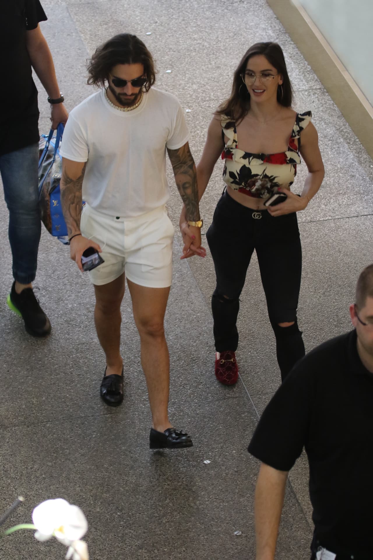 Maluma estuvo acompañado de su novia Natalia Barulich, de acuerdo a información de la agencia EFE.