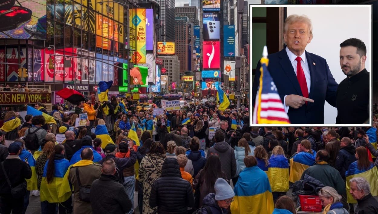 Con gratitud y coraje, miles reclaman en Nueva York un pacto justo para el fin de la guerra en Ucrania