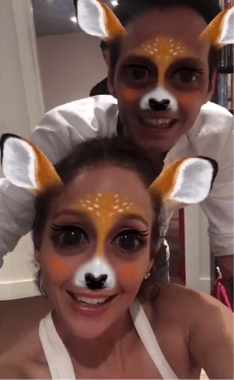 ¡Ni hablar de este video en el que los dos aparecieron como venaditos con un filtro de Snapchat!