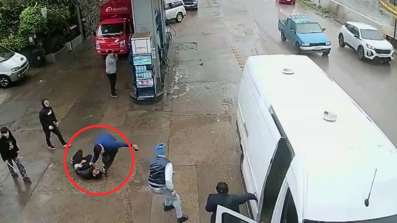 Imágenes de pesadilla en una gasolinera de Chile: Así fue el momento de la retención y secuestro de un hombre