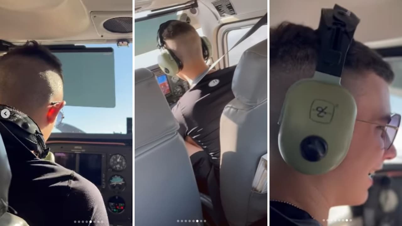 Leandro, hijo de Michelle Vieth, es piloto en el ejército de Estados Unidos.