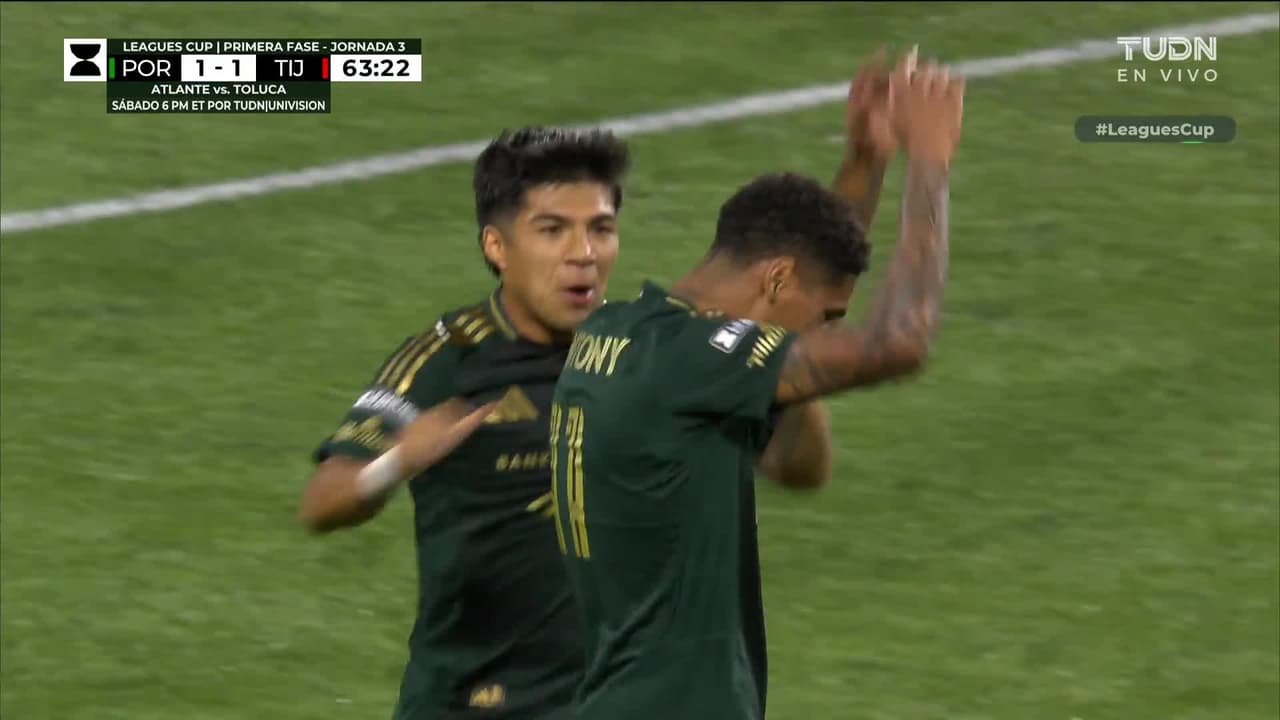 ¡Portland toma la ventaja! Antony la empuja para el 2-1