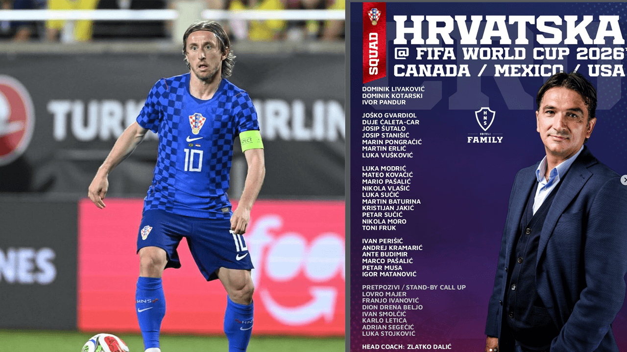¡Croacia da su lista para el Mundial 2026! Modric jugará su quinta Copa del Mundo