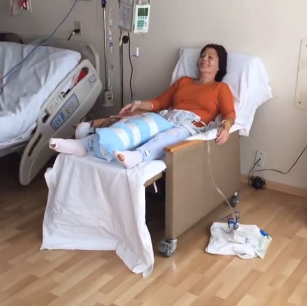 Aunque las cirugías continúan, el pasado 23 de noviembre tuvo la intervención número 22 en la cadera.