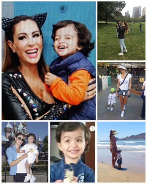 Con este collage 
<b>Ninel</b> felicitó a su hijo cuando cumplió 2 años: "Hoy está de cumpleaños uno de los dos Amores de mi vida; mi compañero de vida, mi compañero de trabajo mi compañero de risas y uno de mis dos motores para seguir adelante y sacar fuerzas para el trabajo que a veces es muuuuy cansado".